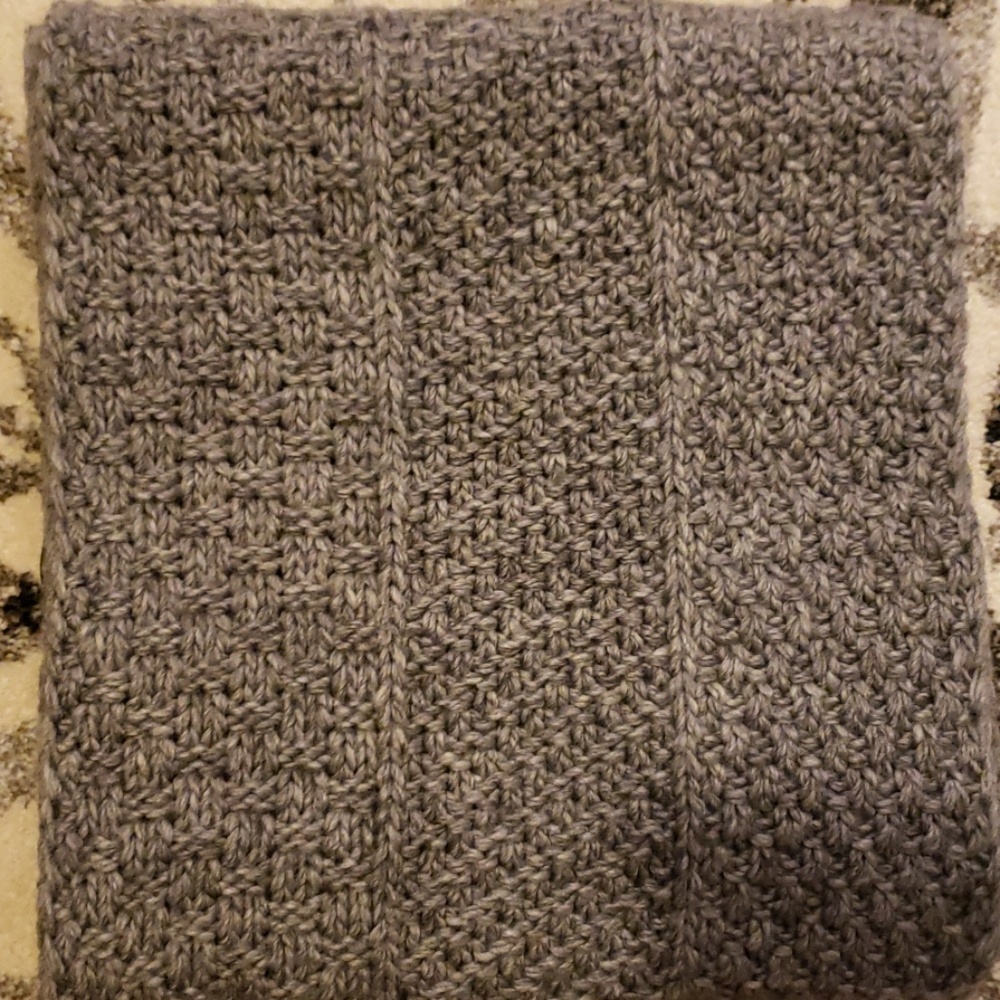 Oversized knitted scarf